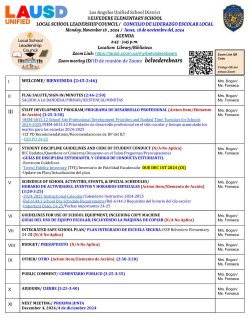 LSLC Agenda 11/18/24